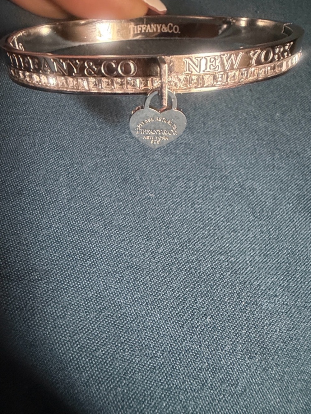 Tiffany & Co. Polished Silver Heart Tag Pendant